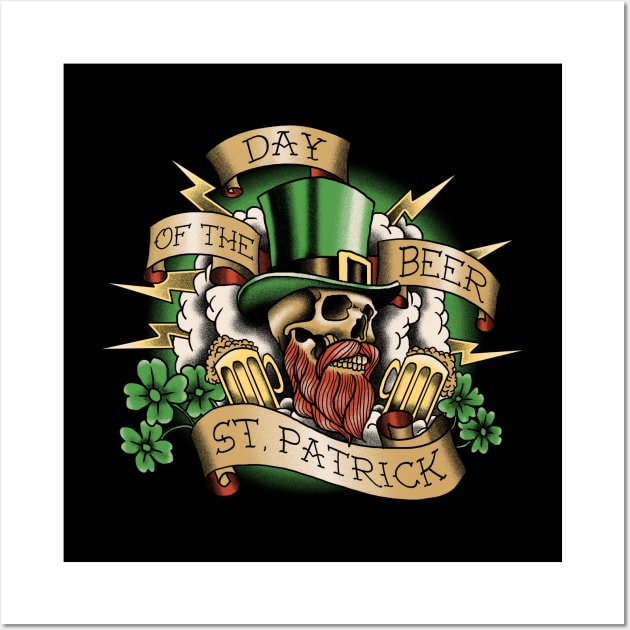 Saint Patrick Tattoo Wall Art by akawork280